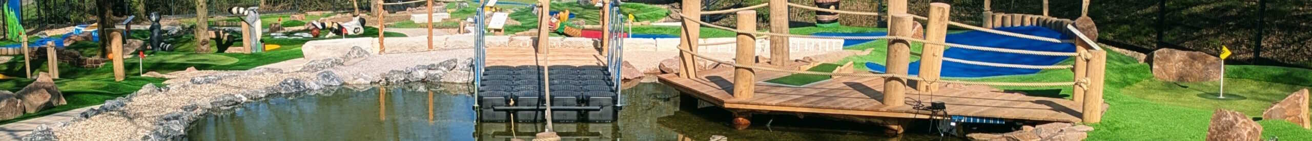 Slider Teich - Adventure Minigolf Bochum