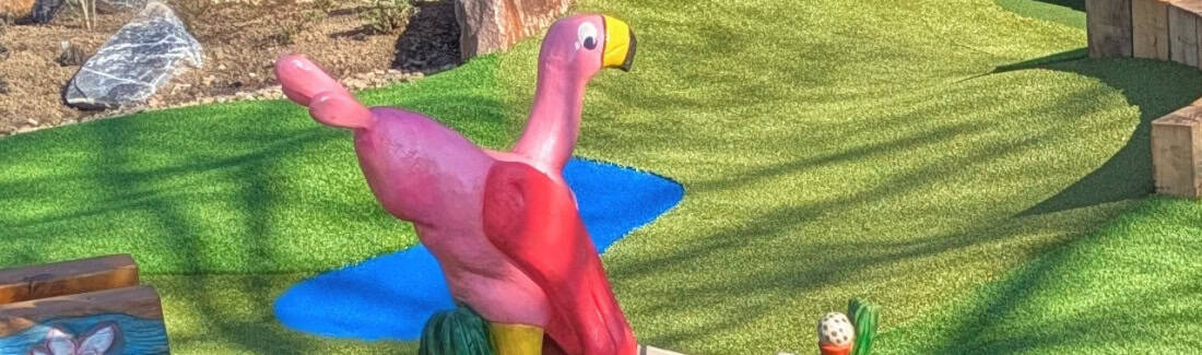 Slider Flamingo - Adventure Minigolf Bochum Slider Flamingo - Adventure Minigolf Bochum